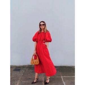 Aje. Mimosa Cutout Midi Dress